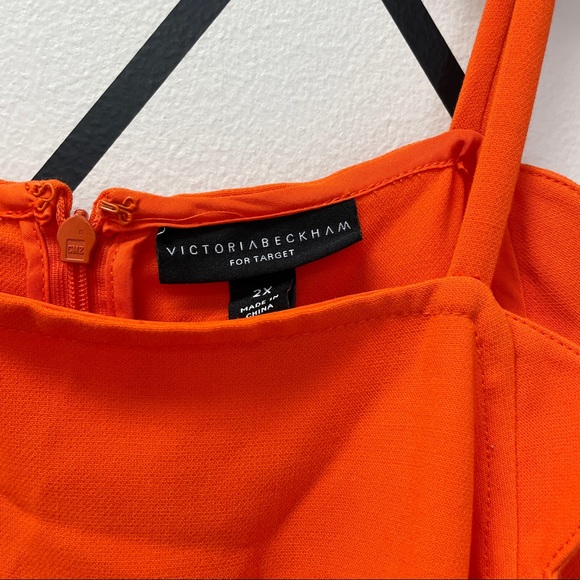 Victoria Beckham Target Scalloped Orange Romper - Picture 6 of 9